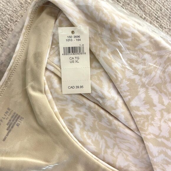 NWT Offline by aerie Cream Athletic Sports Bra‎ Ladies Size XL - Picture 10 of 12